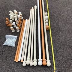 Wooden curtain Poles