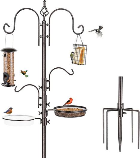 Bird Feeding Station Kit - Garden Bird Feeder Pole with Feeders - Brand New