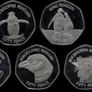 Falkland Islands Penguin 9 Coins 50 Pence 2 Sets UNC Image 4