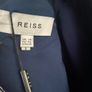 MIDI dress Puff sleeve blue flowerpeint Reiss size 14 Brand New Image 7