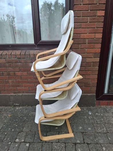 3 IKEA kids chairs (POANG)