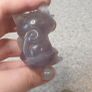 crystal fluorite meowth pokemon carving Image 2