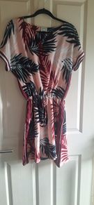 Tropical Print Dress.