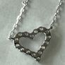 Diamond heart Necklace Image 4