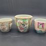 Chinese 19th century Famille Rose 3 Jars Amazing Quality Decoration Image 5