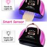 UV LED Nail Lamp Gel Nail Light for UV Gel Nail Polish 57LED UV Dryer with 4 Timers Professional for Nail Art Home Salon Image 5