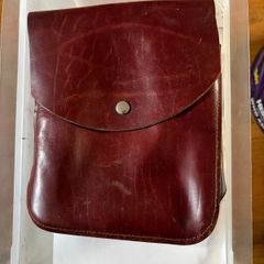 Small Red leather satchel