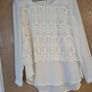NY Collection 2 Layer Lace Long Sleeved Top.p. Size 114 Image 2