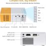 MINI Projector Portable Home Theater Smart TV Laser Beamer 3D Cinema LED Video projector for Movie Via HD Port Image 3