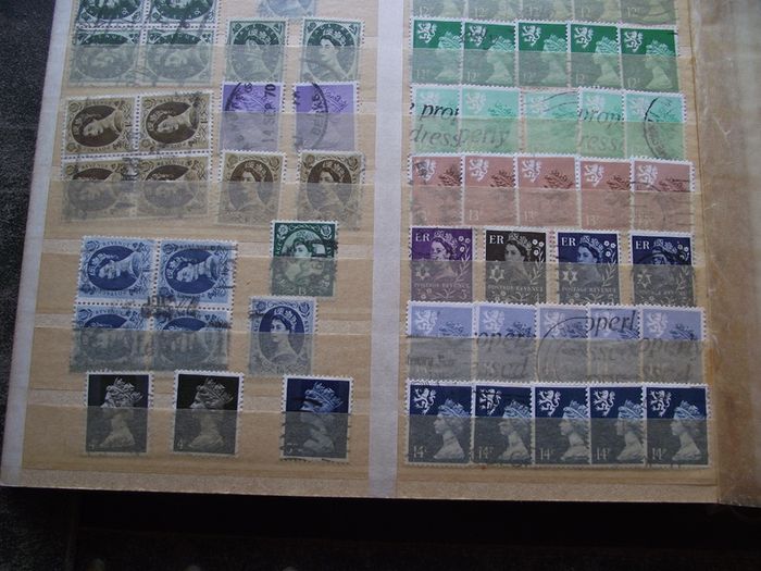 A mixed collection of used stamps, presented in the stock book #3