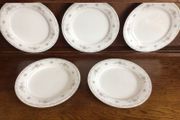 Noritake Barton Pattern Dinner plates x 5