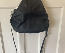 Leather Versatile Navy Hand/Shoulder/Crossbody Bag