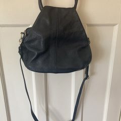 Leather Versatile Navy Hand/Shoulder/Crossbody Bag