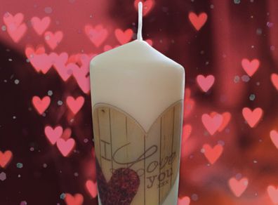 Valentines day wedding day mother's day birthday decorative candle gift