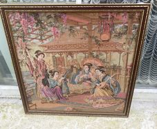 Antique Japanese needlework free postage