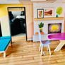 Doll house on wheels. Furniture perfect size for barbies Image 6