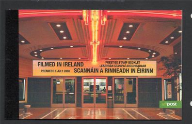 2008 Ireland Filmed in Ireland Stamp Booklet Mint Never Hinged. Hibernian HB154. Scan of booklet panes shown.