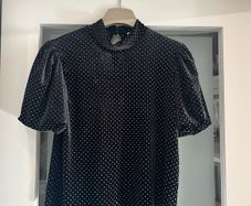 Oasis Velvet Studded Top (Size S or a UK10)