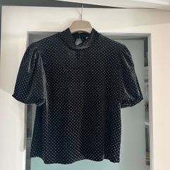 Oasis Velvet Studded Top (Size S or a UK10)