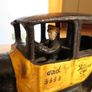 Vintage (from 1920) Cast Iron Yellow Taxi Car Image 6