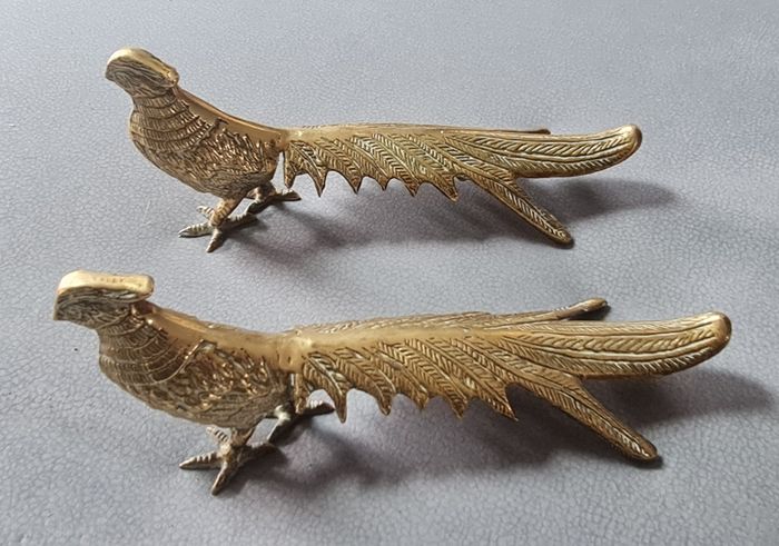 Vintage Bird Brass Figurine.