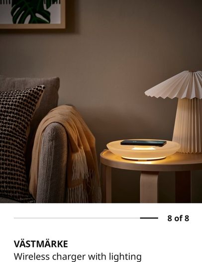wireless ikea charger VASTMARKE