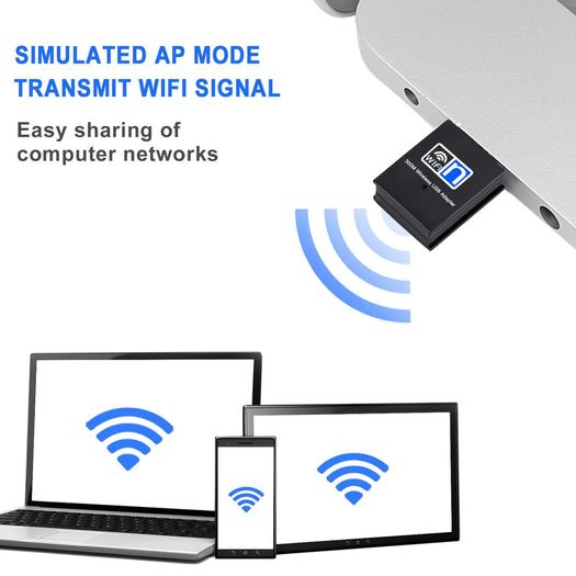300Mbps Mini USB Wireless Wifi Adapter Wi Fi Network LAN Card 802.11b/g/n RTL8188 Adaptor Network Card for PC Desktop Computer