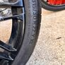 22" Staggered BMW Black Alloy Wheels with Tires & Spacers Image 9