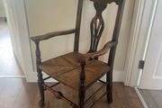 Antique Irish Provincial Elm Arm Chair