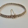 9ct gold diamond bracelet. Image 9