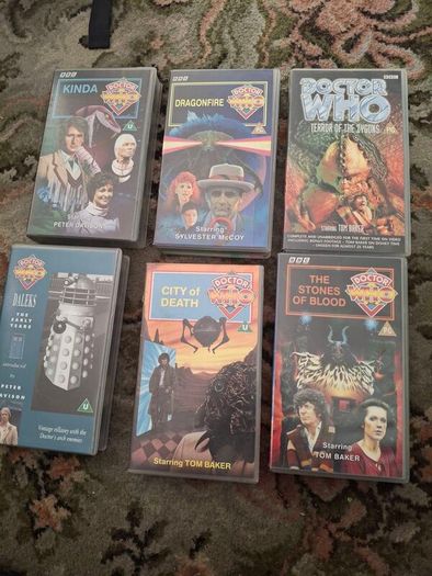 Doctor Who VHS Tapes 47 separate titles in very good condition