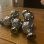 45 Silver Chrome door knobs Image 2