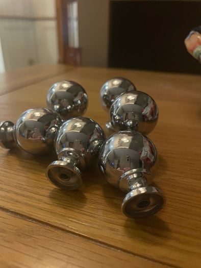 45 Silver Chrome door knobs