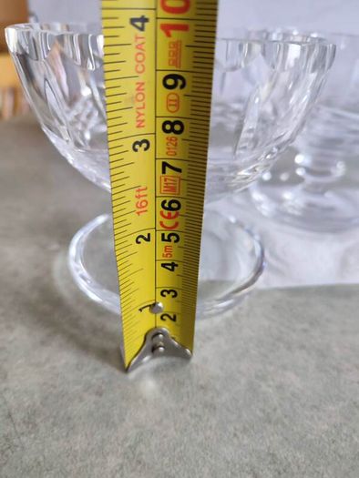 Set of 3 Vintage Cavan Crystal Cut Sundae Bowls