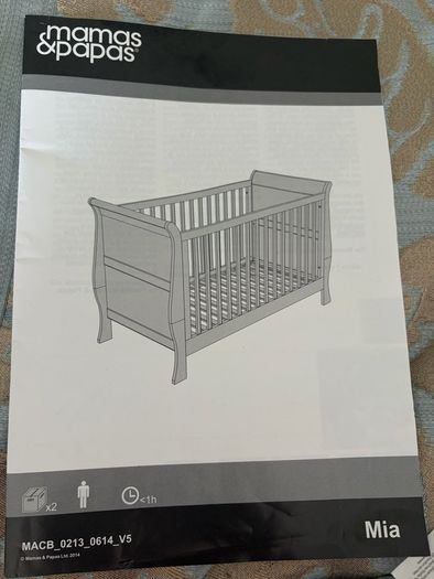 Mamas and Papas Sleigh cot/toddler bed