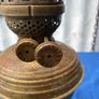 Double wick brass oil lamp Image 8