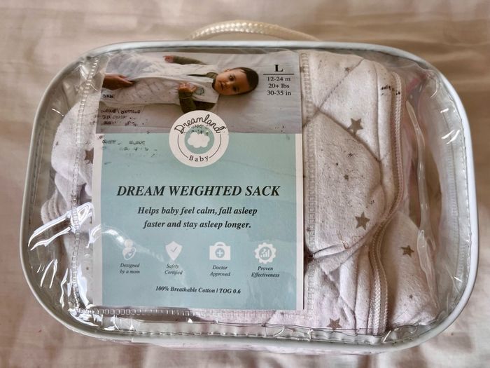 Dreamland Baby Weighted Sleep Sack 12-24mo 0.6 TOG