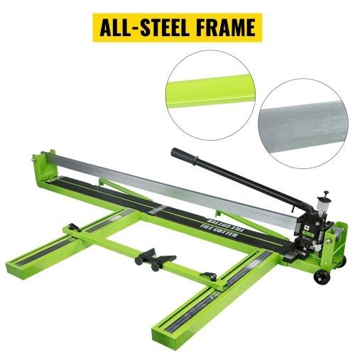 Tile Cutter 47-Inch Manual Tile Cutter 1.4-Inch Tile Cutting Machine Ceramic Porcelain Tile Cutter with Laser Guide All-Steel Frame and Bonus Spare Cutter Wheels Tile Cutter Hand Tool