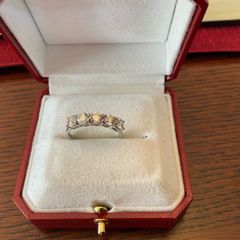 Platinum 5 Stone 1/2 Eternity Diamond  Ring .shared Claw Basket Setting . Diamond Certification And Current Valuation Available . Pm To Discuss Price