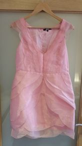 Pink baby doll dress