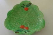 lettuce leaf and tomato salad dish antique