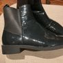 And Other Stories Charcoal - almost Black Shiny - Patent Chelsea Ankle Boots - Size 37 Image 2
