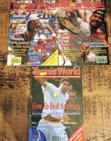 3 x Vintage Tennis World Magazine.