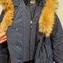 Mackage Adali Down Jacket Navy Size L Fur Trim Collar Image 5