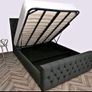 New King Size Ottoman Gaslift Storage Beds. New Super King Ottoman Gaslift Beds. New Tufted Sprung Memory Foam Mattresses Instock Image 3