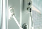 Window Cable Restrictor White/Brown Key Access