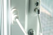 Window Cable Restrictor White/Brown Key Access