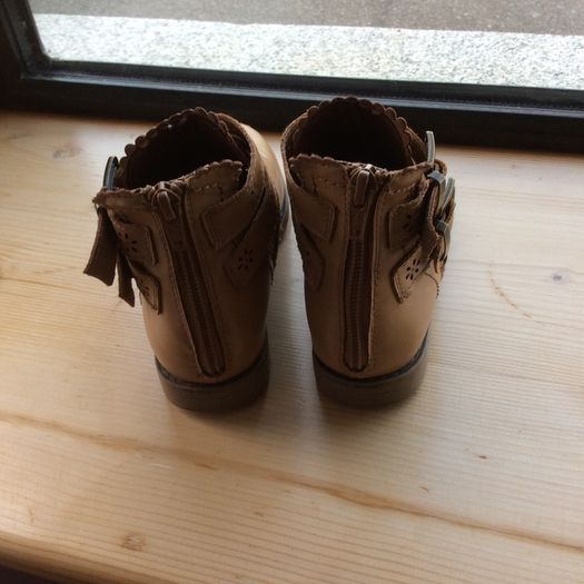 Beige ankle boots