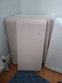Four  Mushroom Coloured Sink Fronts