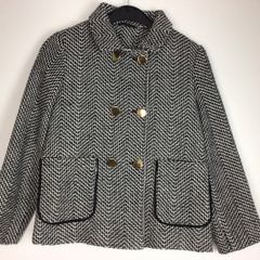 Dunnes Girls Black & White Mix short coat jacket 9 years postage included